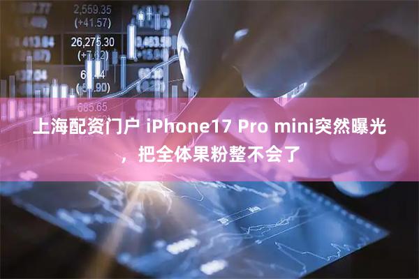 上海配资门户 iPhone17 Pro mini突然曝光，把全体果粉整不会了